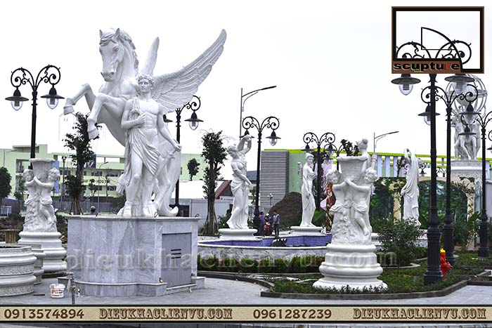 Dự án đi&ecirc;u khắc đài phun nước ch&acirc;u &Acirc;u trong khu đ&ocirc; thị