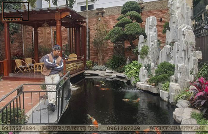 Thi công tiểu cảnh sân vườn mang đến không gian xanh mát, tươi mới cho ngôi nhà