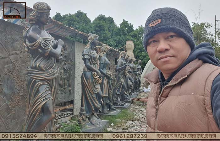 Thành phẩm tượng chân dung cô gái