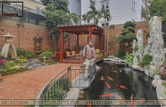 Thiết kế hồ cá Koi cho sân vườn