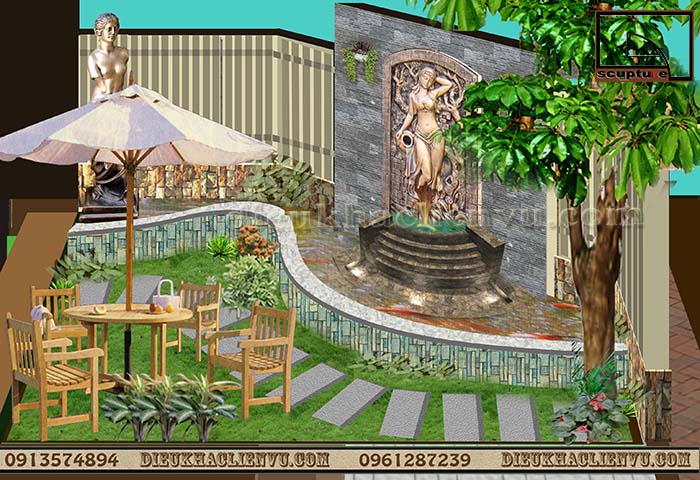 Dự án đi&ecirc;u khắc phù đi&ecirc;u s&acirc;n vườn