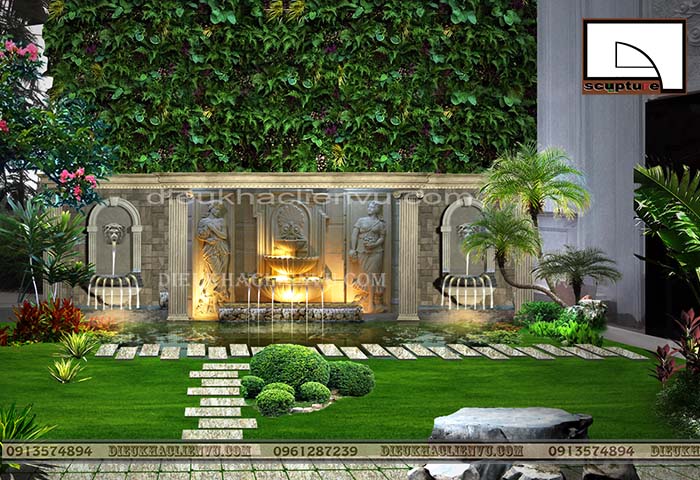 Thi c&ocirc;ng cảnh quan dự án tràn ng&acirc;̣p hình ảnh thi&ecirc;n nhi&ecirc;n