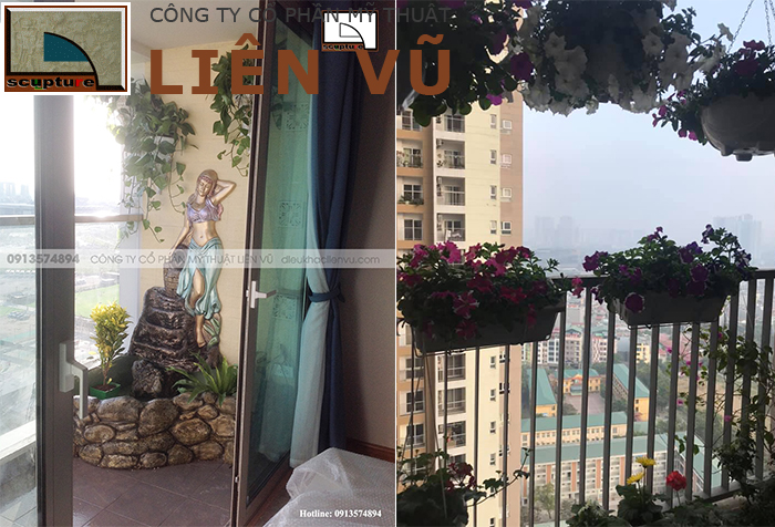 Ban công xanh mướt, mát mắt với sự xuất hiện của cây xanh