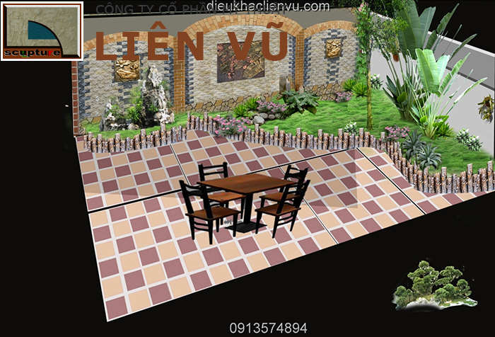 Bản thiết kế cảnh quan dự án sân vườn