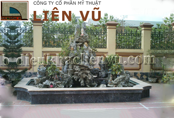 Bể non bộ trang trí sân vườn