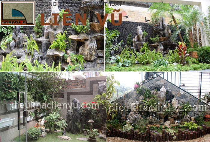 Bố trí thêm cây xanh trong các thiết kế non bộ