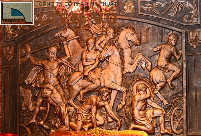 Bức phù điêu châu Âu cổ điển giả đồng