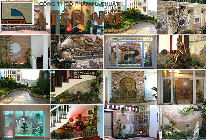 Các mẫu đài phun nước sân vườn đẹp