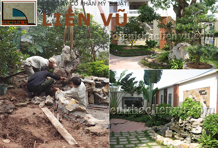 Các mẫu tiểu cảnh sân vườn hiện nay rất đa dạng cho khách hàng lựa chọn