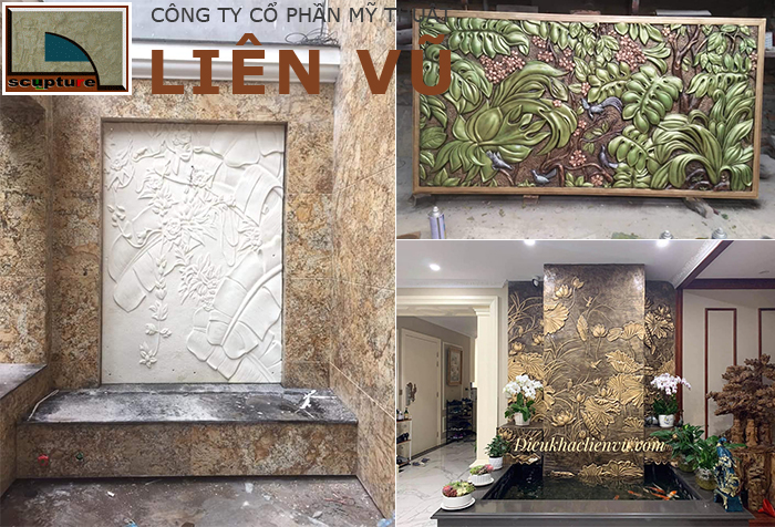 Các thiết kế phù điêu hoa lá vô cùng đa dạng