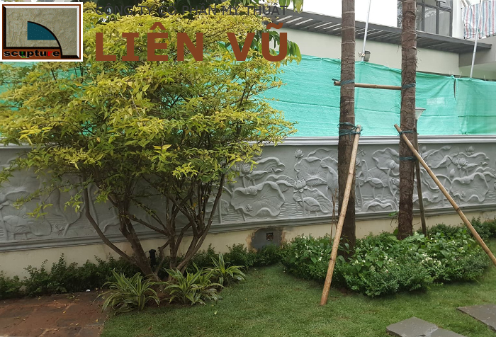 Cách làm phù điêu sân vườn