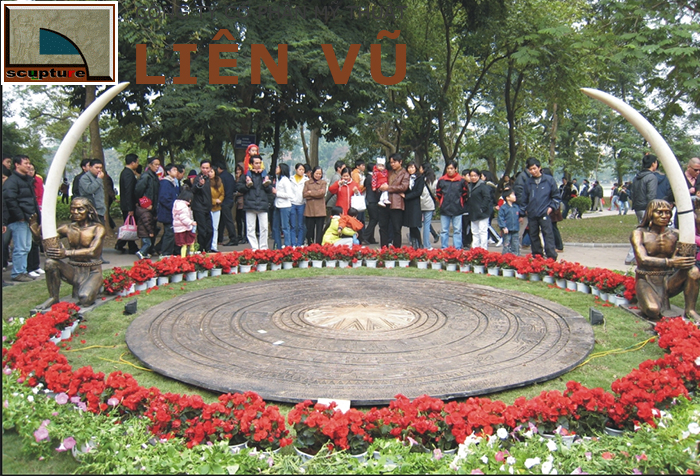 Cảnh quan độc đáo, thu hút hơn với sự xuất hiện của các tác phẩm điêu khắc