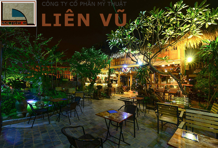 Cảnh quan dự án sân vườn quán cafe