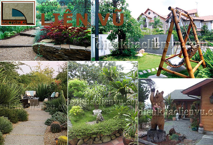 Cảnh quan dự án sân vườn với nhiều phong cách khác nhau