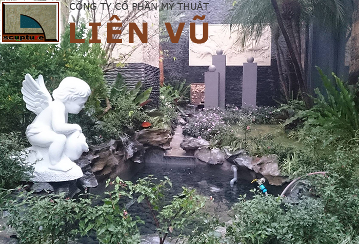 Cảnh quan vườn với đầy đủ các yếu tố thiên nhiên