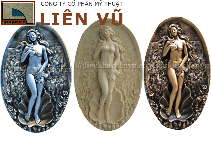 Chất liệu sản xuất phù điêu cô gái rất đa dạng