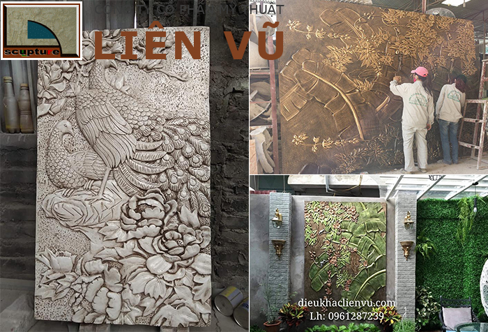 Chế tác sản xuất, thi công phù điêu sân vườn chất lượng cao