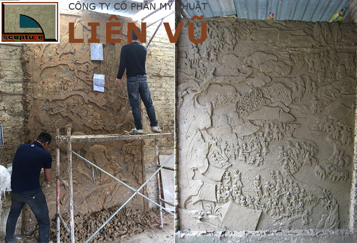 Chế tác, sản xuất tranh đắp nổi là một công việc không hề dễ dàng