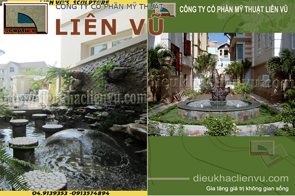 Công trình đài phun nước được thực hiện bởi Liên Vũ