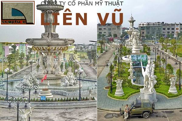 Công trình đài phun nước mang đậm phong cách châu Âu của Liên Vũ