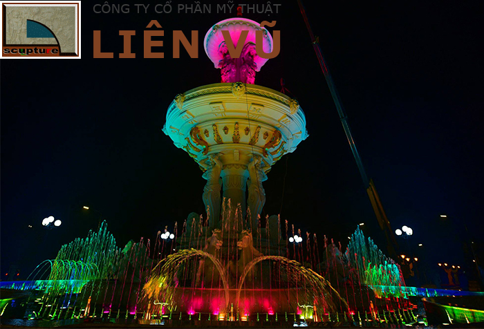 Công trình đài phun nước nghệ thuật với hệ thống công nghệ tích hợp hiện đại