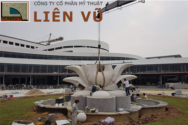 Công trình điêu khắc bằng đá nhân tạo được thi công bởi Liên Vũ