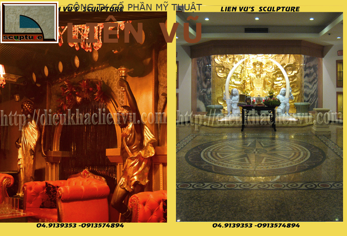 Công trình điêu khắc trang trí nội thất