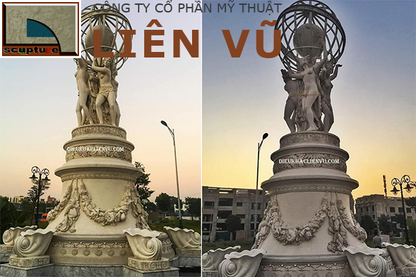 Công trình điêu khắc tượng được thi công bởi Liên Vũ