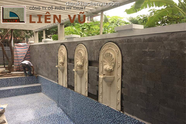 Công trình thi công đài nước cho khách hàng của Liên Vũ