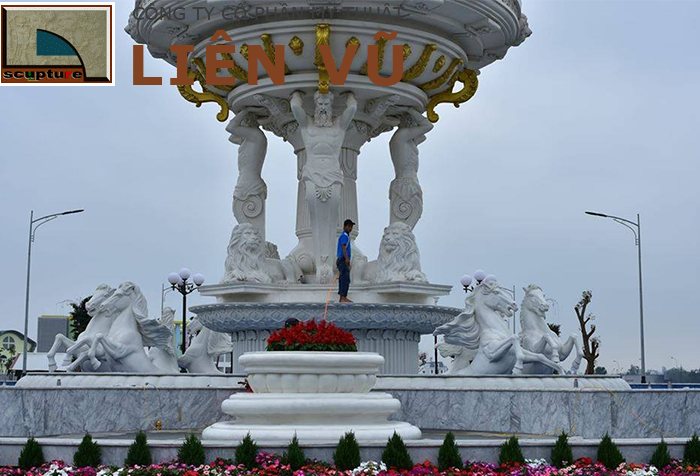 Đài phun nước cảnh quan sân vườn cỡ lớn