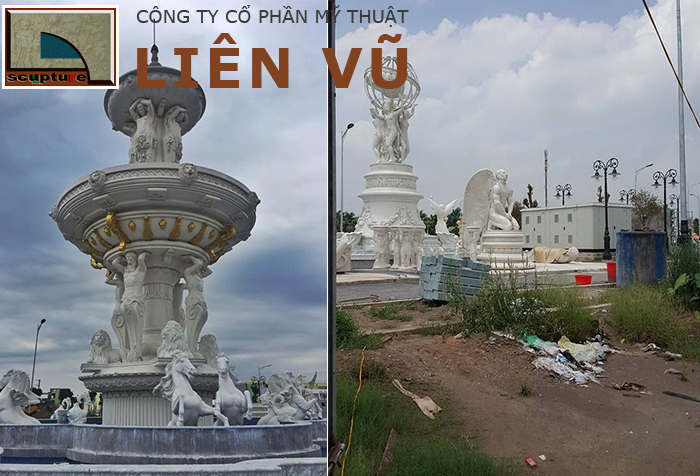 Đài phun nước phong cách châu Âu cổ điển