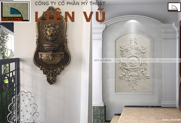 Điêu khắc Liên Vũ- tư vấn thiết kế, sản xuất phù điêu và thi công ứng dụng trang trí kiến trúc theo phong cách châu Âu
