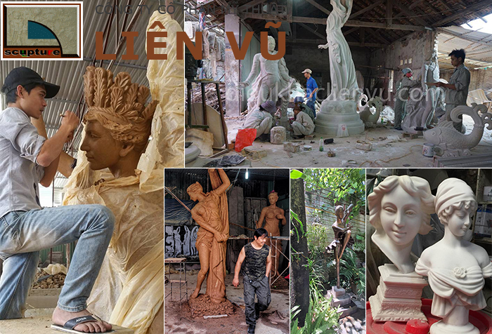 Điêu khắc Liên Vũ- nhận sản xuất, đúc tượng composite theo yêu cầu