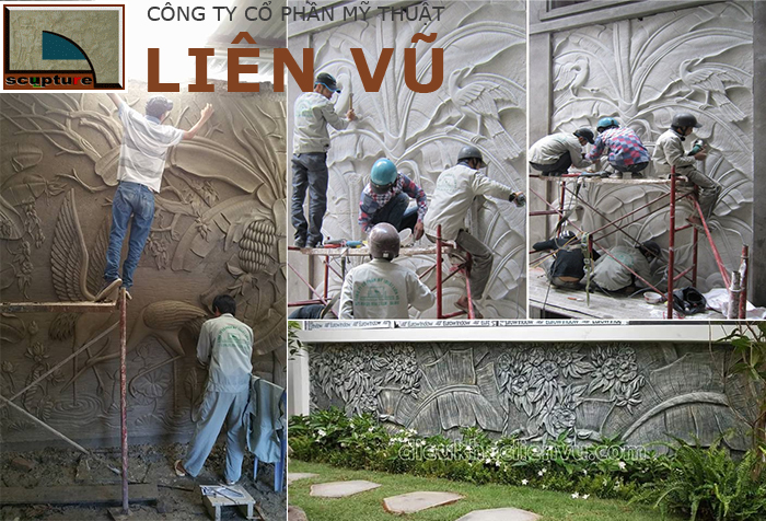 Điêu khắc Liên Vũ- sản xuất, cung cấp tranh phù điêu hoa lá chuối