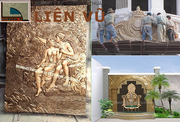 Điêu khắc Liên Vũ- sản xuất và thi công ứng dụng phù điêu châu Âu
