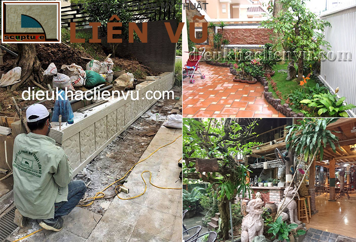 Điêu khắc Liên Vũ- thiết kế và thi công dự án điêu khắc ứng dụng trong sân vườn