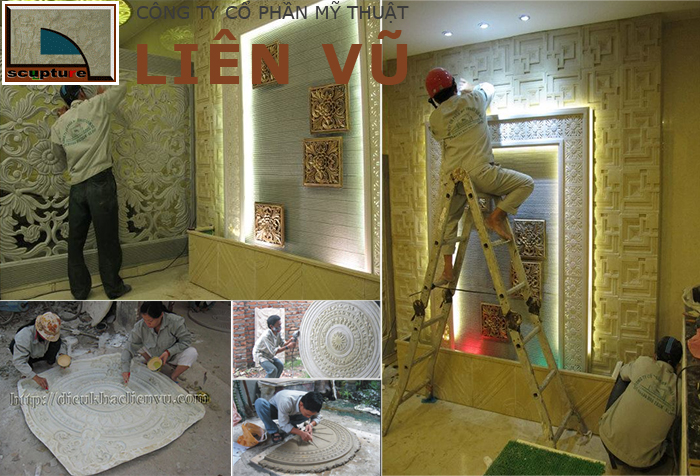 Điêu khắc Liên Vũ trực tiếp sản xuất, thi công lắp đặt phù điêu châu Âu