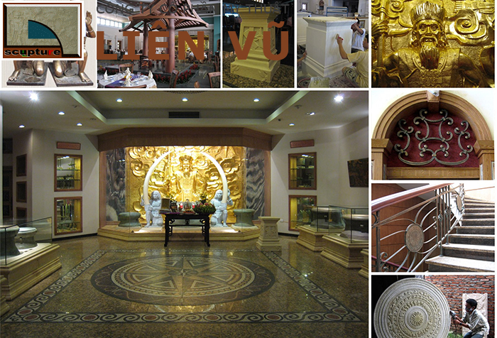 Điêu khắc nội thất nhà hàng