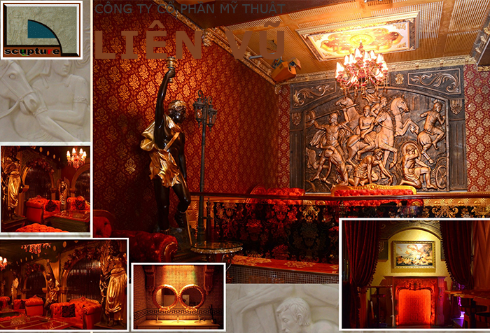 Điêu khắc nội thất quán karaoke