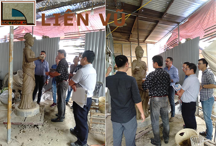 Điêu khắc tượng cô gái đẹp