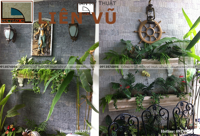 Góc ban công đẹp, tươi mát với hình ảnh thiên nhiên