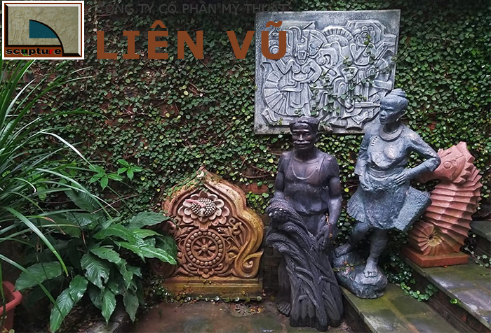 Góc nhỏ trong dự án điêu khắc sân vườn