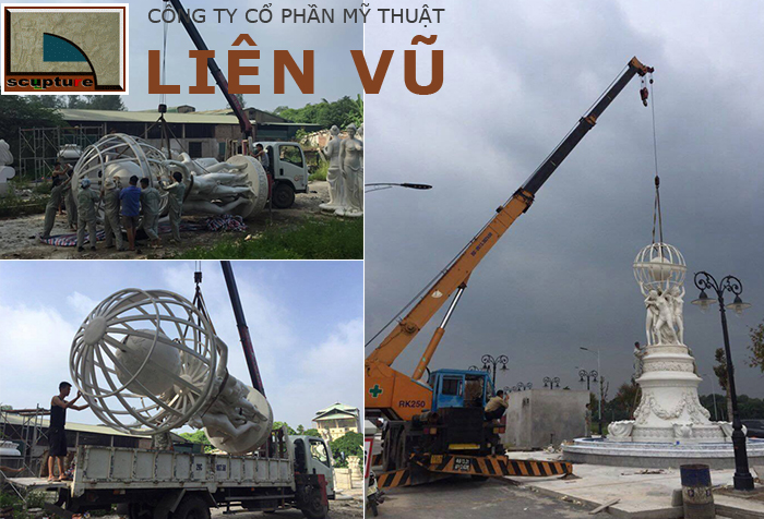 Hoàn thiện sản phẩm tại xưởng sau đó vận chuyển đến nơi lắp đặt