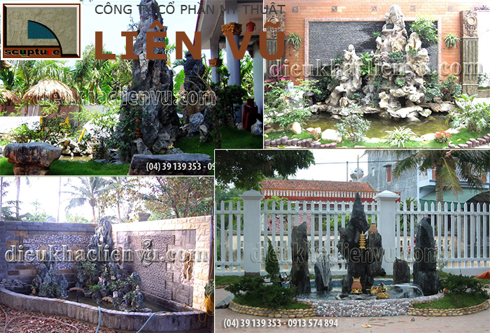 Hòn non bộ là một thiết kế sân vườn được yêu thích