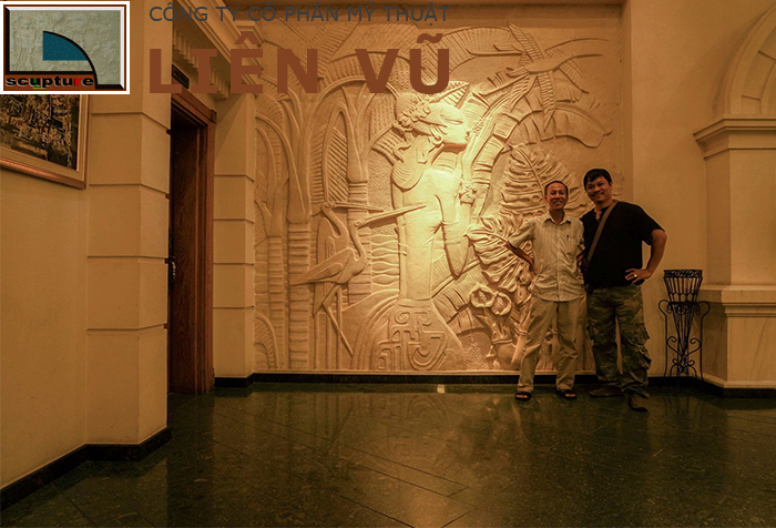 Không gian độc đáo, ấn tượng hơn với sản phẩm điêu khắc composite