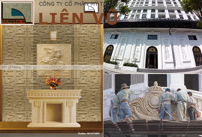 Không gian kiến trúc đẹp, mang đẳng cấp châu Âu xưa nhưng không cũ với phù điêu châu Âu hiện đại