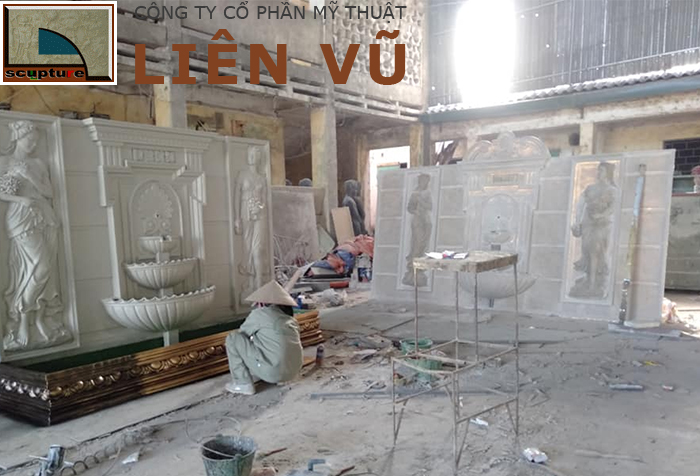 Khuôn mẫu phù điêu cô gái composite