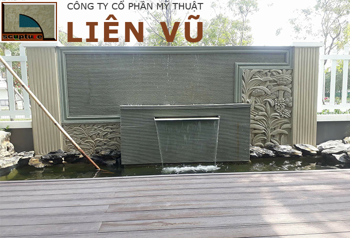Làm đài phun nước sân vườn
