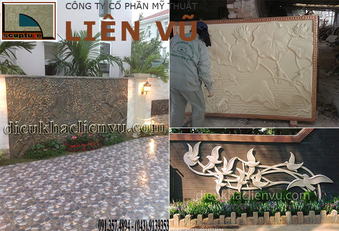 Liên Vũ- chế tác sản xuất, cung cấp và thi công lắp đặt phù điêu sân vườn