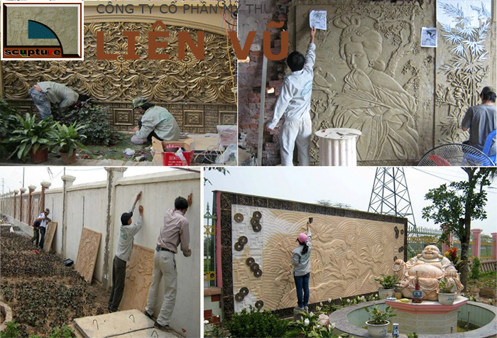 Liên Vũ chuyên chế tác, điêu khắc phù điêu và thi công lắp đặt